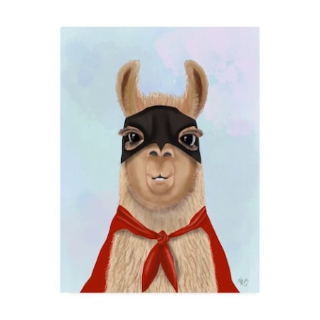 Fab Funky 'Super Llama' Canvas Art,14x19